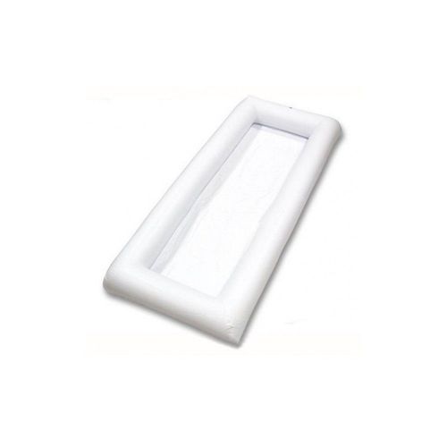 Coussin Gonflable En Pvc 134x64cm Pour Boissons Ou Sandwichs À La Piscine Ou Pique-Nique