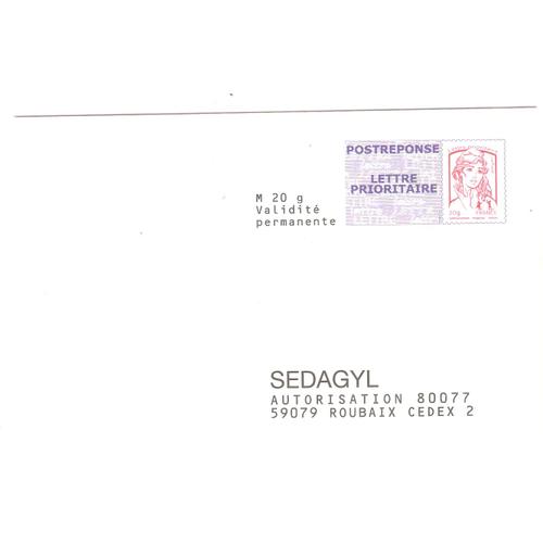 15p166 Sedagyl Pap Ciappa - Kavena Postreponse Lettre Prioritaire Entier Postal Stationery