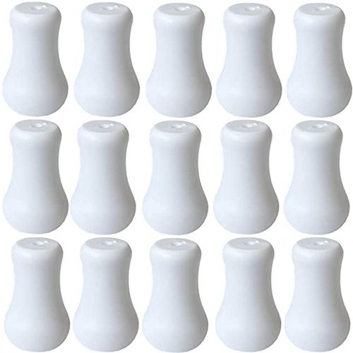 15pcs White Plastic Cord Tassel Window Blind Knobs Hanging Ball Small Pendants Drops Pull End For Pleated Shade Diy Curtain Craft Drapery Hardware