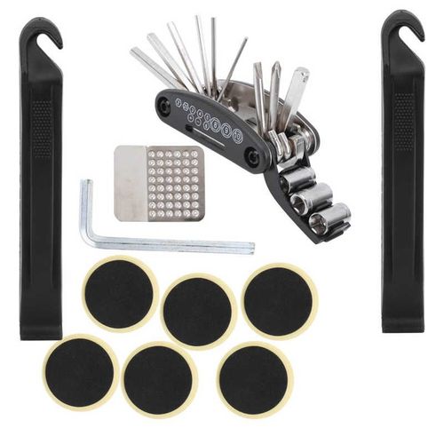 16 En 1 Multifonction Vlo Ensemble D'outils Vtt Vlo Pneu Rparation Kits Crevaison Patch Cl Tournevis Cyclisme Maintenir Outils