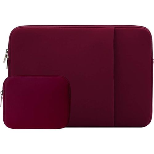 16 Inch Laptop Sleeve With Front Pocket And Accessory Pouch For Macbook Pro/Max 16 Inch M1 M2 M3 M4 A2141 A2485 A2780 A2991 A3403 A3186 (Red)
