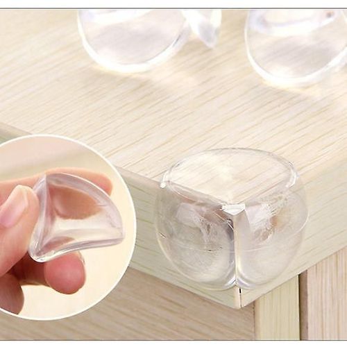 16 Pices De Table D'angle D'angle En Verre Anti-Collision Transparente Pour Enfants, Table Basse D'angle, Transparente, 3*3*3cm