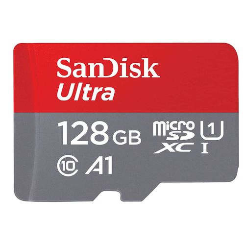 Micro SD microSDXC Sandisk ultra 128 Go Micro SDXC jusqu'à 120MB/S, Classe 10, U1, homologuée A1