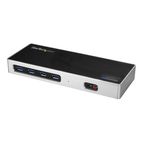 StarTech.com Station d'accueil PC double affichage 4K - Double HDMI, double DP, ou HDMI et DP 60 Hz - USB-C/USB 3.0 (DK30A2DH) - Station d'accueil - USB-C / Thunderbolt 3 - 2 x HDMI - 1GbE - pour...