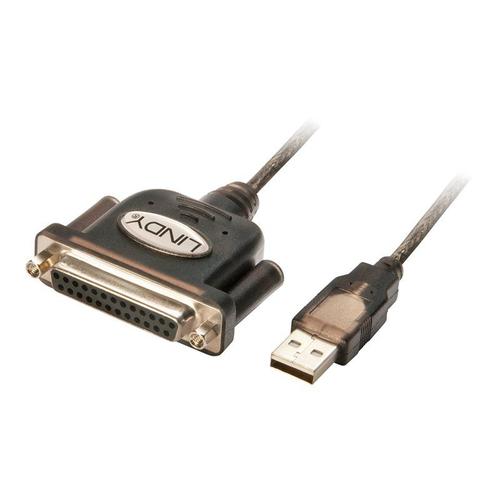 Lindy - Câble USB/parallèle - USB (M) pour DB-25 (F) - 1.5 m