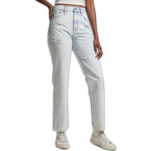 Jeans Droit Taille Haute Coton Biologique Femme 4