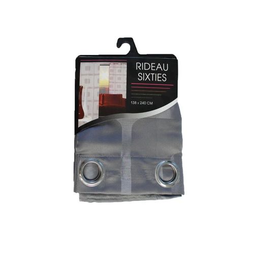Rideau Oeillets Sixties Anthracite 140x240 Cm