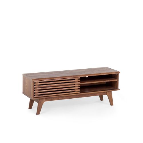 Meuble Tv Effet Bois Foncé Toledo