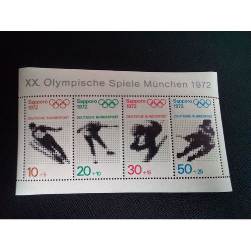 Timbre Allemagne/Rfa Yt Bf5 Jeux Olympiques - Munich Et Sapporo 1972 ( 200105 )