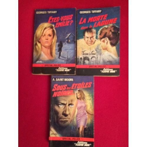 Lot 3 Livres Policiers E.O. :2 G.Tiffany + 1 Saint Moore