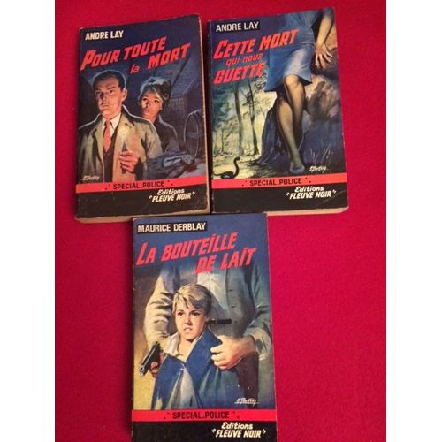 Lot 3 Livres Policiers E.O. :2 Andre Lay + 1 M.Derblay