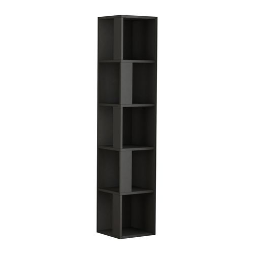 Bibliothèque Piano 161 Cm - Gris Anthracite
