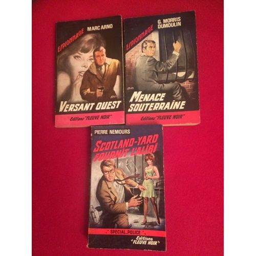 Lot 3 Livres Espionnage Policiers E.O. : Nemours Morris Dumoulin Arno