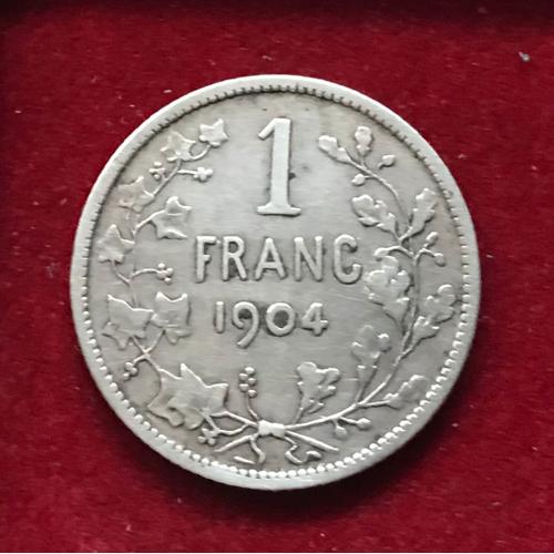 1 Franc - Leopold I I - 1904 - Belgique - Argent