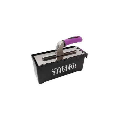 Coffret de 6 lames interchangeables sur platoir a colle inox 280 x 115 mm