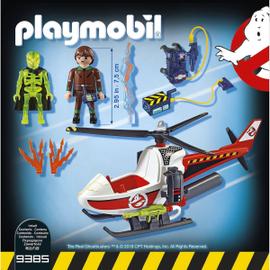 Playmobil Hélicoptère avec lance eau, 2 personnages et accessoires