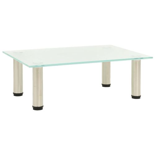 Vidaxl Meuble Tv Givré 40x35x17 Cm Verre Trempé