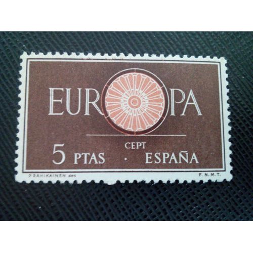 Timbre Espagne Yt 976 Europa (C.E.P.T.) - Roue 1960 ( 210105 )