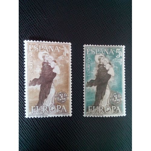 Timbre Espagne Yt 1188 - 1189 Europa (C.E.P.T.) - Notre-Dame D'europe 1963 ( 210105 )