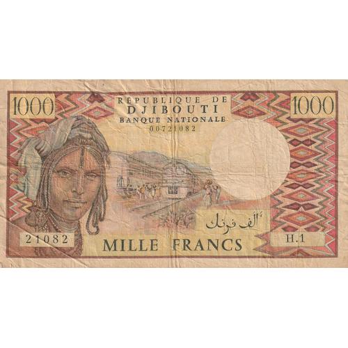 Billet 1000 Francs, République De Djibouti, 1979-1987