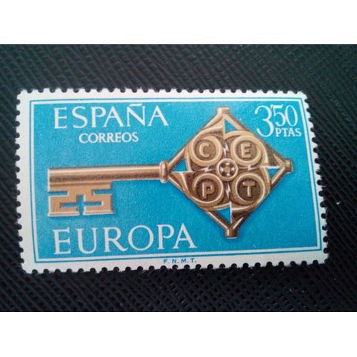 Timbre Espagne Yt 1523 Europa - Clé Avec Cept 1968 ( 210105 )