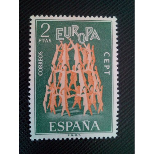 Timbre Espagne Yt 1744 Europa: Tour Humaine 1972 ( 210105 )
