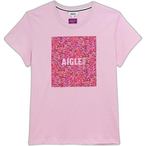 T-Shirt Col Rond Avec Patch Femme Liberty