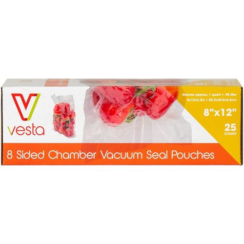 Vesta - Paquet De 25 Sacs Sous Vide Verticaux (Sous Vide) - 20 X 30 X 5 Cm - Sans Bpa, Plomb Et Phtalates