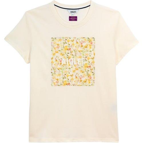 T-Shirt Col Rond Avec Patch Femme Liberty