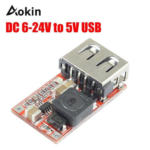 Chargeur de sortie USB cc 6-24V 12 V/24 v à 5V Module d'alimentation abaisseur Mini DC-DC Module de suralimentation réglable convertisseur de puissance réglable