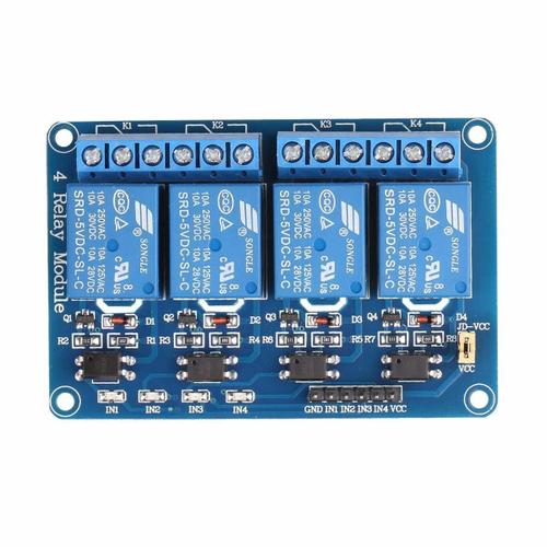 Module relais Dc 5v 4 canaux pour Arduino Raspberry Pi Dsp Avr Pic Arm
