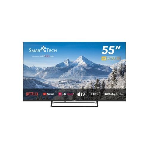 Smart Tech 55UW02V - 55" - TV LED 4K UHD (139 cm) Web OS Molotov, Netflix, Prime Video, Canal+, Disney+... - 3xHDMI - 2xUSB - MEMC- Dolby Audio