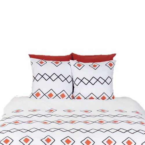 Parure De Lit Agoura - Microfibre 72 G/M² - 220 X 240 Cm - Blanc