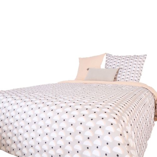 Parure De Lit Aliso - Microfibre 72 G/M² - 220 X 240 Cm - Gris