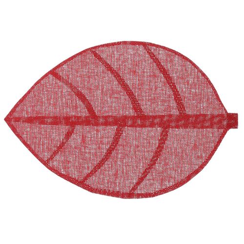 Set De Table Feuille - 50 X 33 Cm - Rouge
