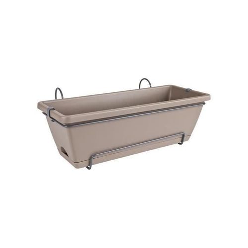 Balconnière Elho Barcelona Allin1 50 - Marron - L 50 X B 28 X H 19 Cm - Balcon;Extérieur - 100% Recyclé