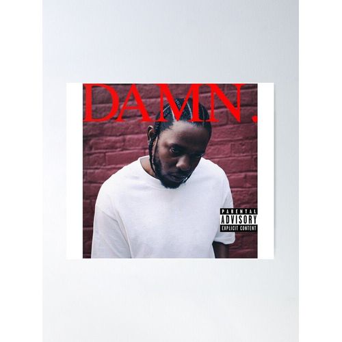Canevas imprimer Kendrick Lamar - DAMN Impression sur toile installer/ 40x50cm ou 40x40cm