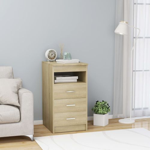 Vidaxl Armoire À Tiroirs Chêne Sonoma 40x50x76 Cm Bois D'ingénierie
