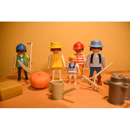 Figurines Playmobil « La Famille Paysanne »
