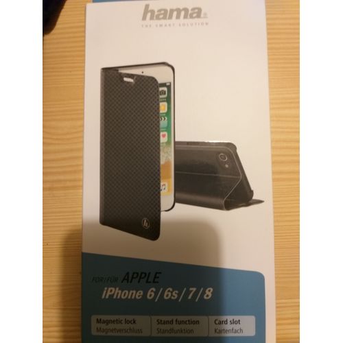 Hama Étui Portefeuille "Slim Pro" Pour Apple Iphone 6/6s/7/8, Noir