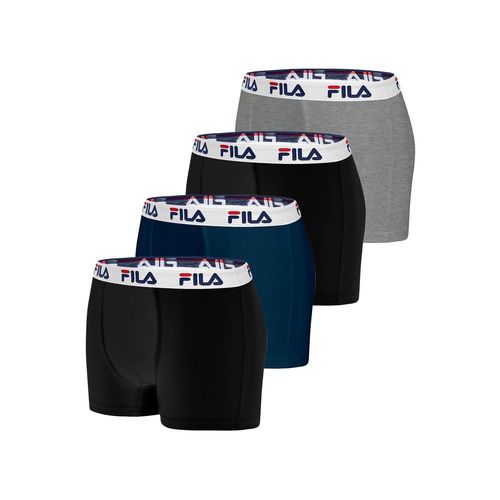 Lot De 4 Boxers Coton Homme Fu5016 Uni