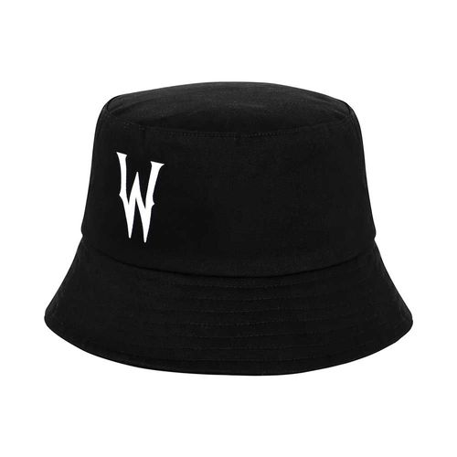 Wednesday Mercredi W Bonnet Enfant Bucket, Noir