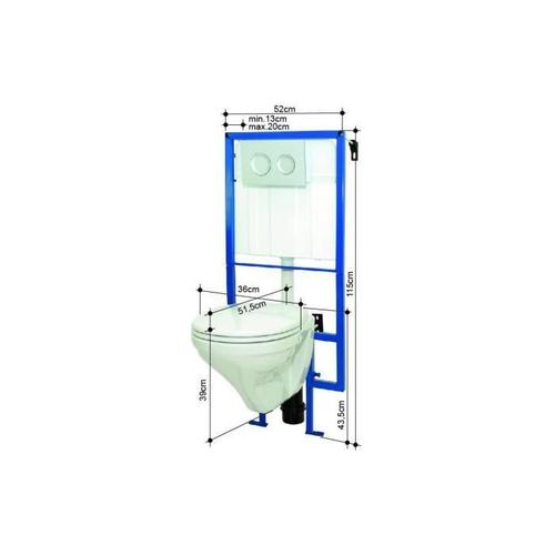 ALLIBERT Pack wc suspendu Live-up - BlancWC - TOILETTES.WC - TOILETTES