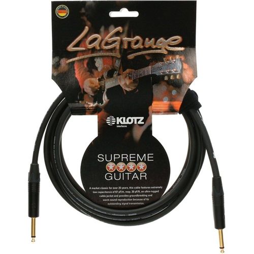 Klotz Lagpp0300 Câble Instrument 3 Mètres - Plaqué Or