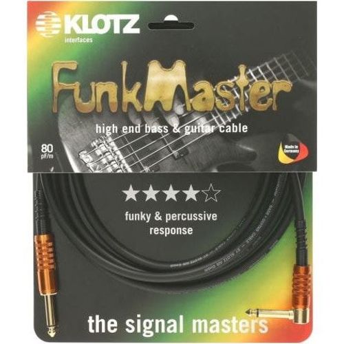 Klotz Tm-R0450 Funkmaster Câble Instrument Tm Stevens 4,5 Mètres, Droit-Coudé