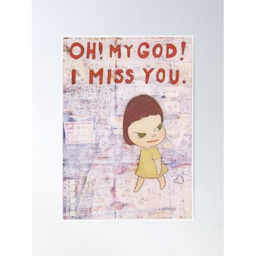 Canevas imprimer Yoshimoto Nara minimaliste Impression sur toile DIY installer/ 40x50cm ou 40x40cm