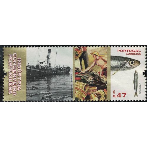 Portugal 2016 Oblitéré Used Industria Conserveira Biqueirão Conserves Industrie Anchois Su