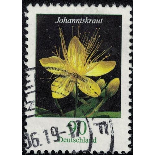 Allemagne 2017 Oblitéré Used Fleur Johanniskraut Millepertuis Perforé Su