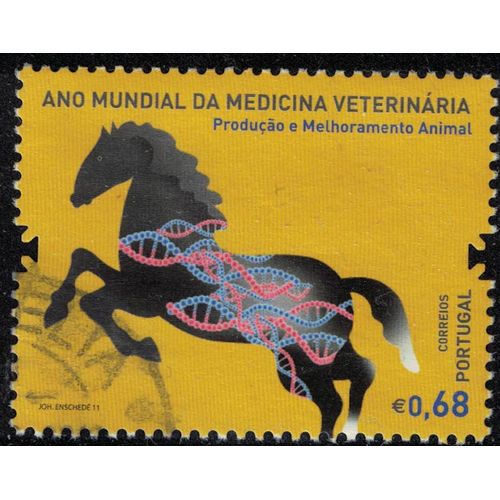 Portugal 2011 Oblitéré Used Année Mondiale De La Médecine Vétérinaire Cheval Su