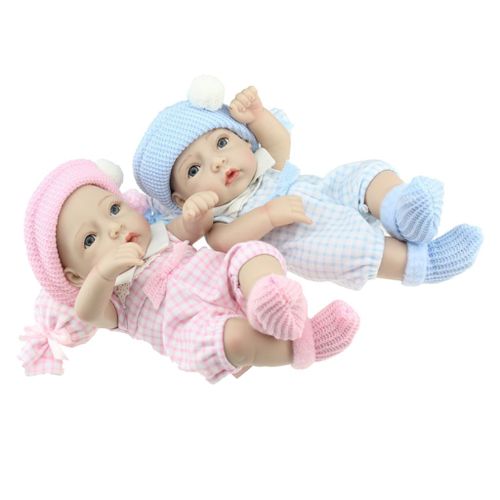 Poupee De Jumeaux Bebe Reborn En Silicone De 12 Jouet De Bain Pour Enfant Apaiser Jouet Cadeau De Noel Rakuten